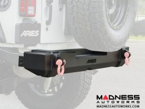 Jeep Wrangler JK TrailCrusher Rear Bumper - Carbide Black Powder Coat Jeep Wrangler JK TrailCrusher Rear Bumper - Carbide Black Powder Coat